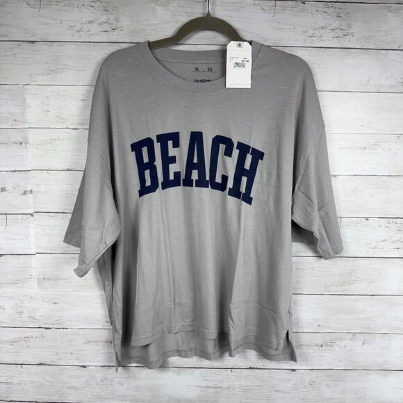 Royce Beach Gray Oversize T-Shirt - Picture 1 of 3